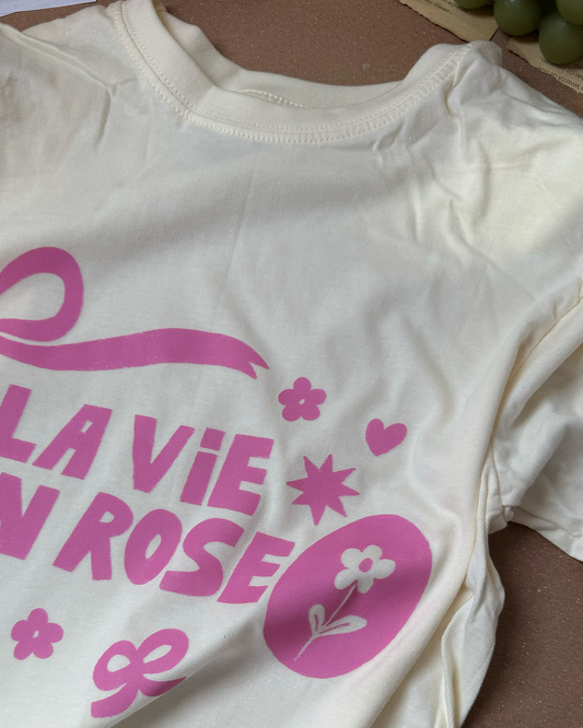 CAMISETA LA VIE EN ROSE